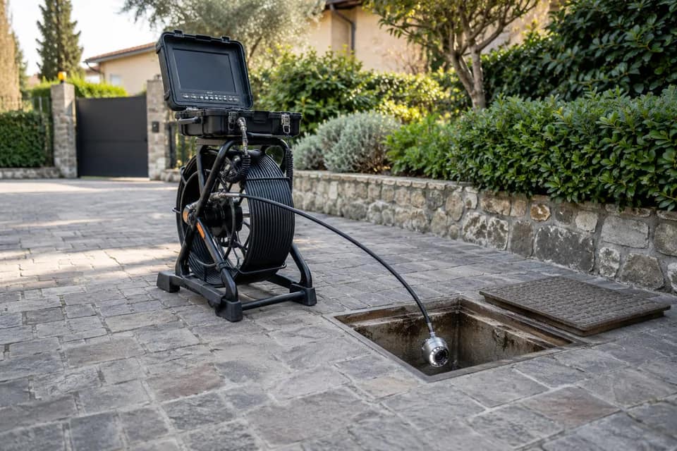 Telecamera utilizzata per videoispezione fognaria