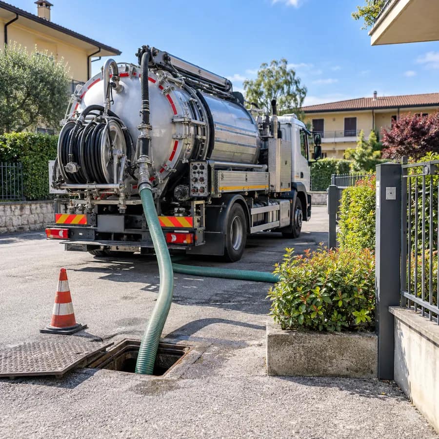 Autospurgo per interventi fognari a Montichiari