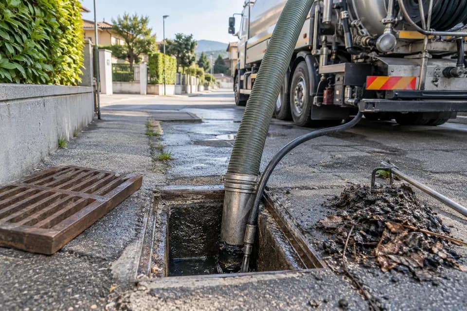 Pulizia di pozzetto e caditoia a Montichiari