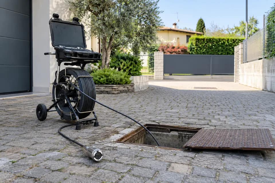 Telecamera e sonda per videoispezione di una tubazione a Castenedolo